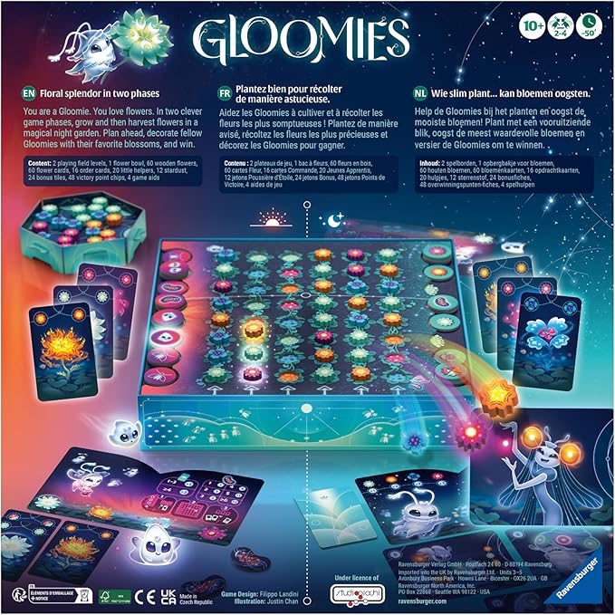 Ravensburger 24617 - Gloomies - Simple Strategy Game for Families Adults and Children - Board Game for 2-4 Players Aged 10+