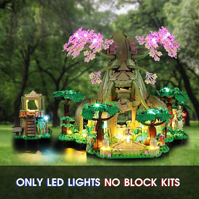 Vaodest LED Light for Lego 77092 Great Deku-Tree 2-in-1 SetDesign and Configuration Compatible with Model 77092(LED Light Only Not Building Block Kit)