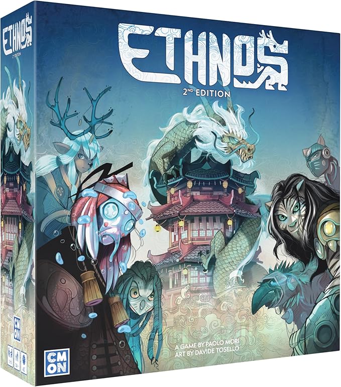 Ethnos Board Game (2nd Edition) - Command Powerful Clans! Area Control Strategy Game for Kids &amp Adults Includes Solo Mode Ages 14+ 1-6 Players 45 Minute Playtime Made by CMON
