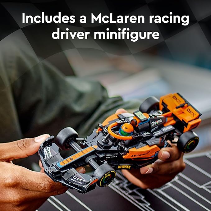 LEGO Speed Champions 2023 McLaren Formula 1 Race Car Toy for Play and Display Buildable McLaren Toy Set for Kids F1 Toy Gift Idea for Boys and Girls Ages 9 and Up who Enjoy Independent Play 76919