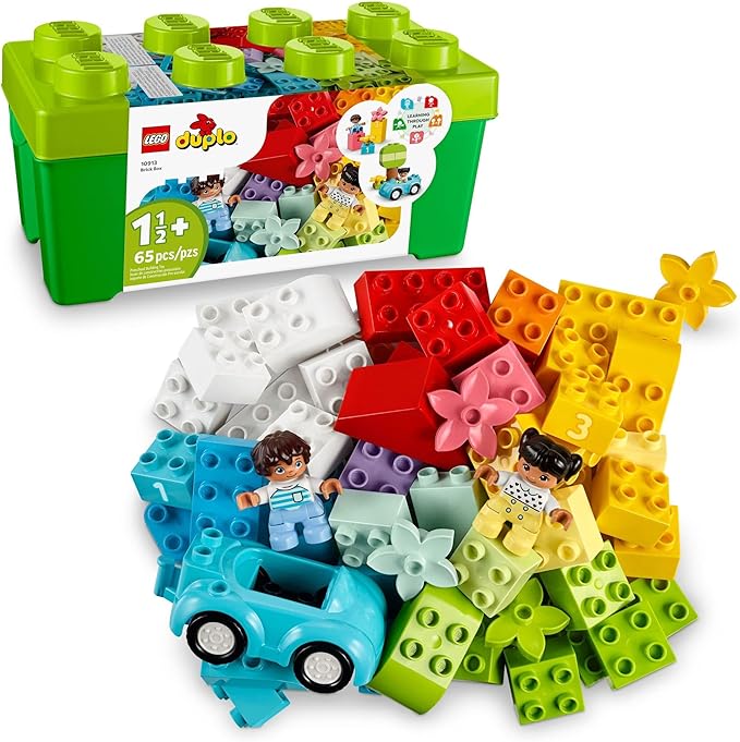 LEGO DUPLO Classic Brick Box Building Blocks - Learning &amp Educational Toys for Toddlers Preschool Ages 1.5+ Years - Develop Fine Motor Skills - Gift for Birthdays - 10913
