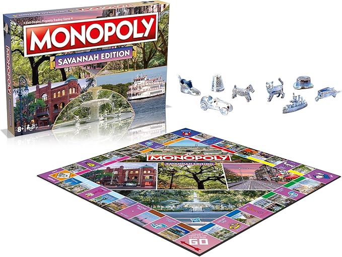 Monopoly Board Game Savannah Edition: 2-6 Players Family Board Games for Kids and Adults Board Games for Kids 8 and up for Kids and Adults Ideal for Game Night