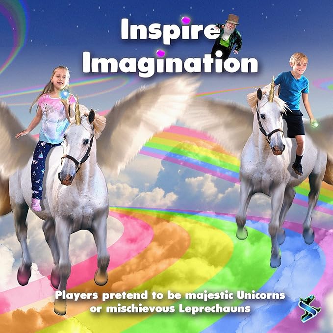 Hide and Seek Meets Rainbow Toys in “Protectors of The Rainbow” | Ages 4-10 | A Musical Treasure Hunt | Easter Egg Hunt &amp Glow in The Dark Game | Outdoor Toys | Unicorn &amp Leprechaun Theme