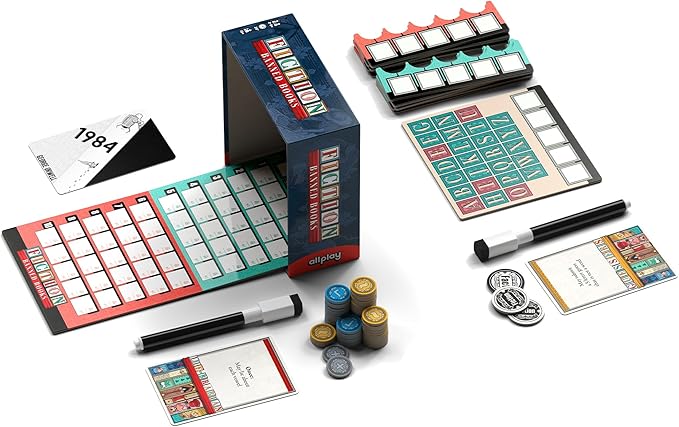 Allplay Fiction Banned Books Board Game | Cooperative Word Deduction &amp Bluffing Game | 2–10 Players 20–30 Min Playtime Logic Puzzle Party Game