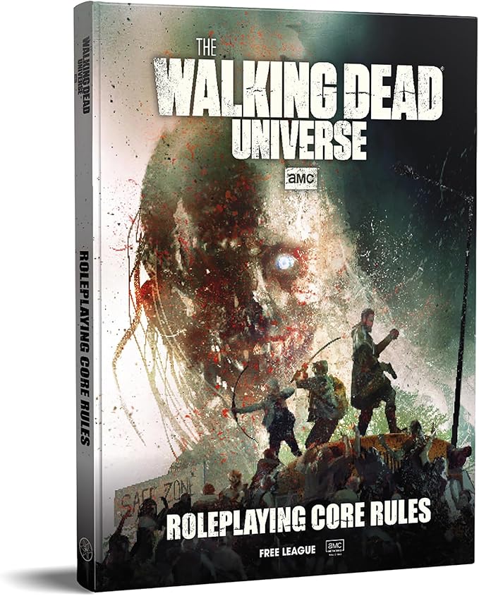 Free League Publishing The Walking Dead Universe RPG Core Rules Fantasy Horror Adventure Roleplaying Hardback RPG Book Adults Teens Ages 16+