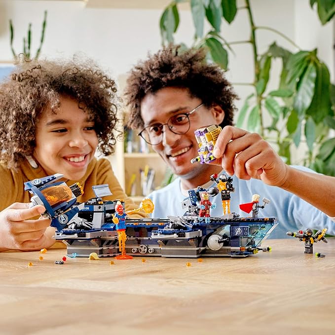 LEGO Marvel Avengers Helicarrier 76153 Fun Brick Building Toy with Marvel Avengers Action Minifigures Great Gift for Kids Who Love Airplanes and Superhero Adventures (1244 Pieces)