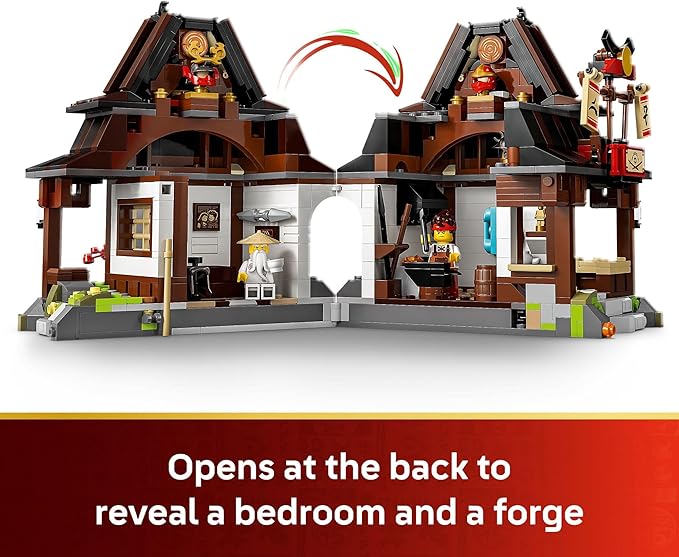 LEGO NINJAGO Four Weapons Blacksmith 15th Anniversary Building Toy for Kids Ages 14+ - Ninja Playset W/Collectible Elemental Master of Earth + 4 Minifigures - Gift Idea for Teen Boys &amp Girls - 71