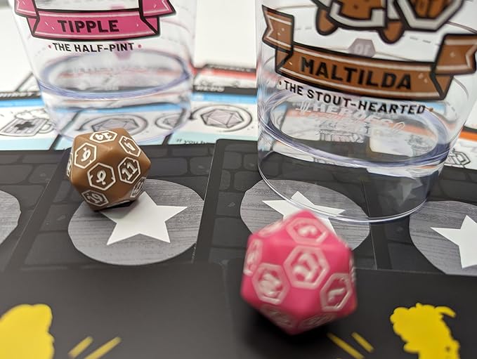 Rollacrit Party Pack Expansion – 2 Additional Heroes Loot Cards Waterproof Tiles