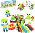 PicassoTiles 100pcs 0.5” Pixel Magnetic Puzzle Cube Mix &amp Match Cubes Sensory Toys STEAM Education Learning Building Block Magnets Children Construction Toy Set Stacking Magnet Creative Kit PMC100
