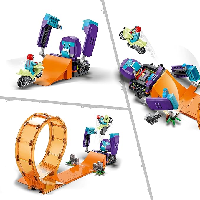 Lego City Stuntz Smashing Chimpanzee Stunt Loop 60338 Building Toy Set for Boys Girls and Kids Ages 7+ (226 Pieces)