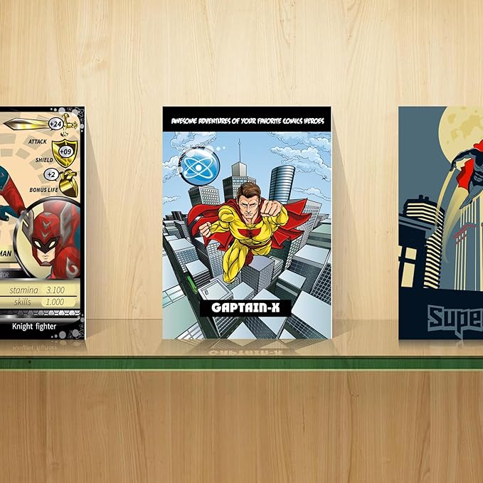 GotPrint Custom Collectors Cards | Add Your Photo Name Stats or Text | Personalized Design | Sports Teams | Baseball | Gaming | Gifts for Kids and Family Rectangle 2.5” x 3.5” 250 Qty