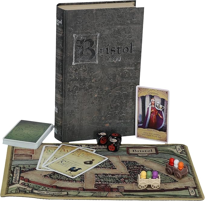 Bristol 1350 Board Game of Strategy Deceit and Luck for 1-9 Players
