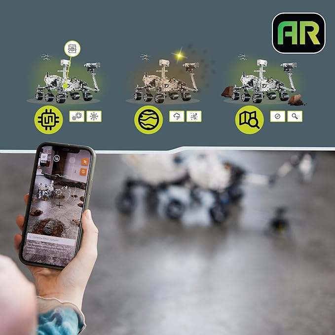 Lego Technic NASA Mars Rover Perseverance Space Model with AR Application Experience Construction Toy Vehicle Science and Engineering Gift for Boys and Girls 10 Years Old and Over 42158