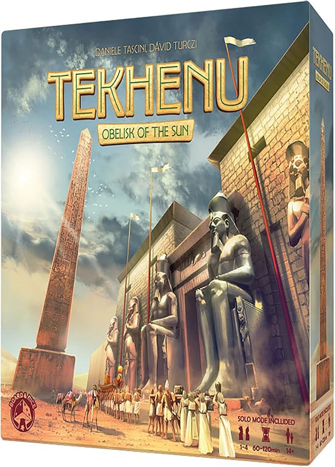 Board and Dice Tekhenu: Obelisk of The Sun - Strategy Ancient Board Game Ages 14+ 1-4 Players 60-120 Mins Multicoloured