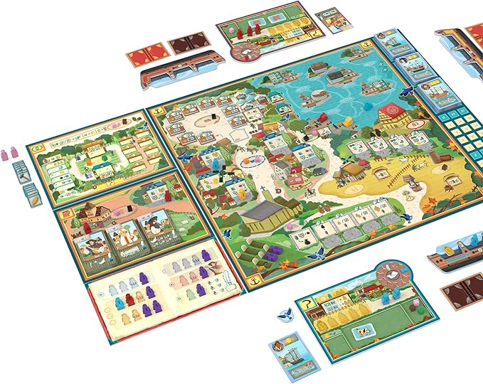 Village Board Game Big Box Edition - Includes All Expansions &amp Promos! Medieval Farming Strategy Game Family Game for Kids &amp Adults Ages 12+ 1-5 Players 60-120 Min Playtime Made by Eggert