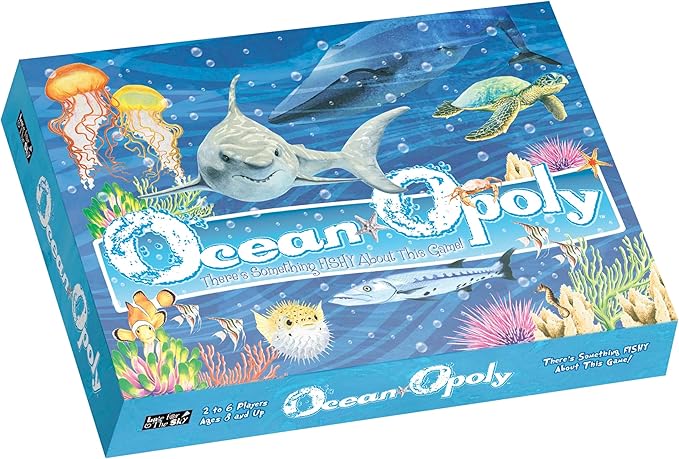 Late for the Sky Ocean-Opoly Board Game – Family Strategy and Educational Marine Life Adventure Property Trading Fun for Kids &amp Adults Ages 8+ 2–6 Players