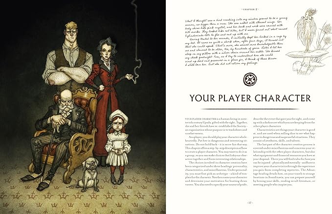 Free League Publishing Vaesen Roleplaying Game Core Rulebook Gothic Nordic Horror RPG Hardback Full Color Tabletop Board Game for Adults Family Teens 14+