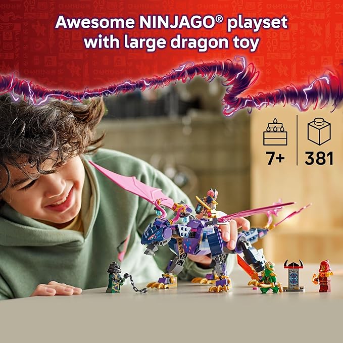 LEGO NINJAGO Rontu The Master Dragon Building Toy - Dragons Rising Model Building Kit for Boys &amp Girls Ages 7+ - Kids Toy W/ 4 Ninja Minifigures &amp Dragon Figurine - Gift Idea for Birthdays -
