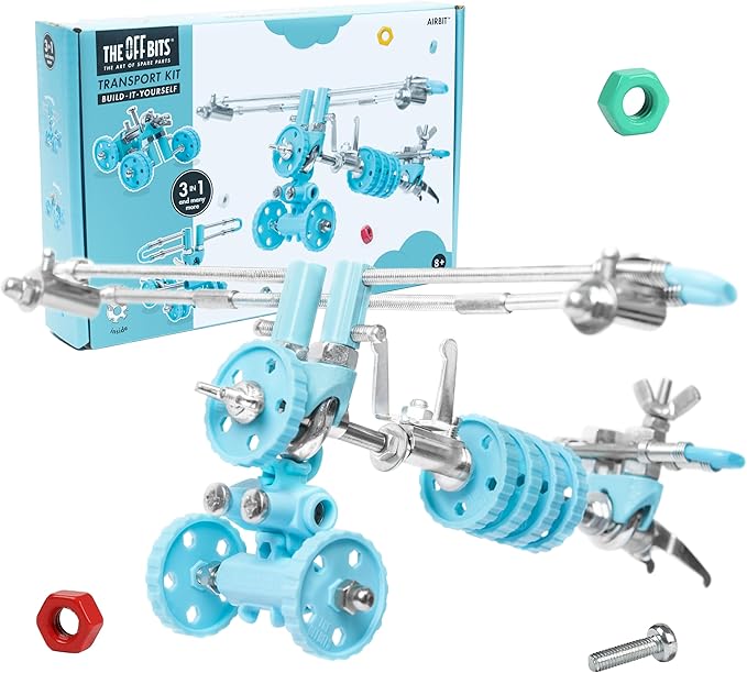 The Off Bits AirBit – Build Your Own Airplane! STEM Building Kit for Creative Kids 8-12 &amp Curious Adults Fun Educational Gift for Boys &amp Girls