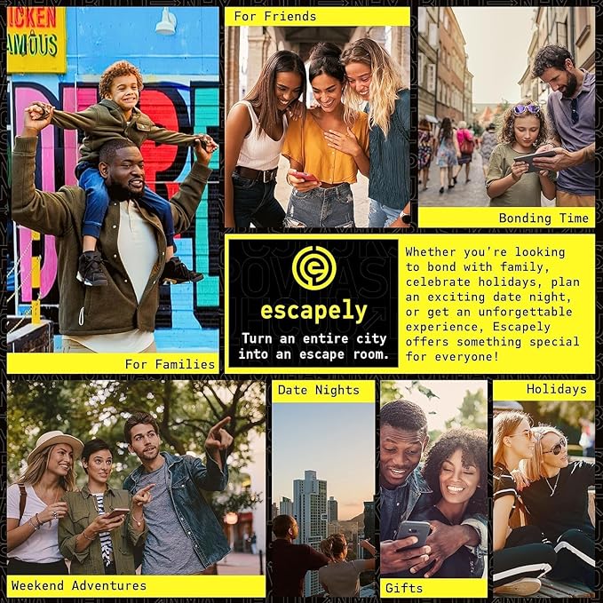 Detroit Outdoor Escape Room | Real City Scavenger Hunt | Gifts for Adults &amp Families | 1-6 Players 2-3 Hours 1.5 Miles Walking Distance
