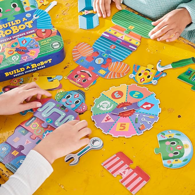 eeBoo Build a Robot Spinner Game Combines Simple Numbers with Fun 3 Years and Up.