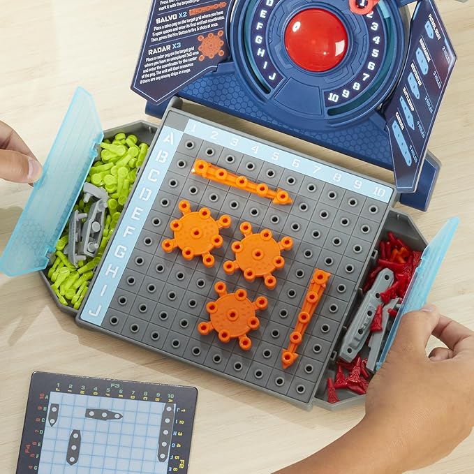 Hasbro Gaming Electronic Battleship Reloaded Board Game Naval Combat Strategy Game with Sounds Lights Special Attacks Ages 8 and Up 1-2 Players