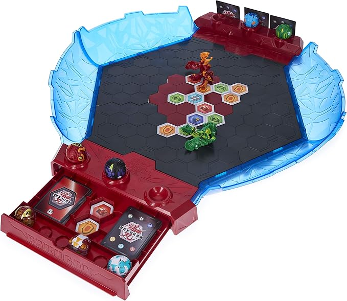 Bakugan Battle League Coliseum Deluxe Game Board with Exclusive Fused Howlkor x Serpenteze Kids Toys for Boys Ages 6 and Up