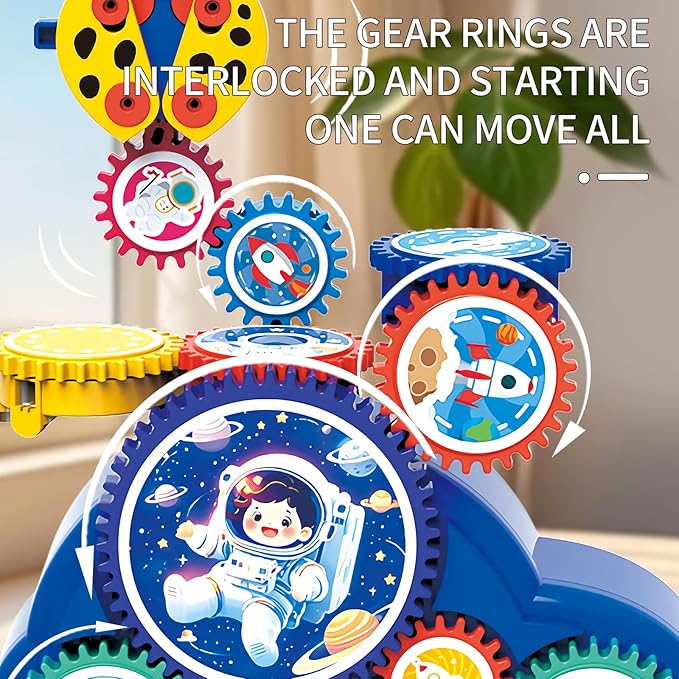 STEM Learning Gears Toys for Boys Girls Age 3+ Years old Toddler Engineers Building Toy Set for 3-5 30Pcs Educational Construction Toy Set for Kids Birthday Gift for Kid Toys Kindergarten Science