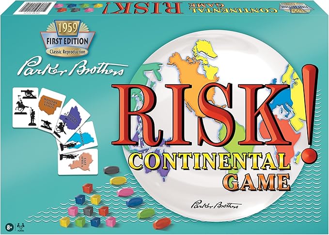 Risk 1959 The Classic Reproduction of Risk with Original Artwork and Components by Winning Moves Games USA The World Domination and Strategy Battle Game for 2 to 6 Players Ages 8+