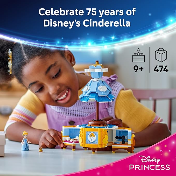 LEGO Disney Princess Cinderella’s Dress Kids Toy with Minidoll Character - Fun Building Toy for Girls and Boys Ages 9 and Up - Disney Gift Idea for Fans and Fashion Lovers - 43266