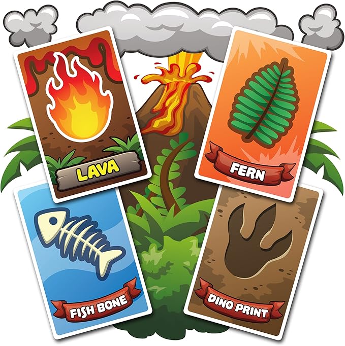 Baby Dinosaur Rescue Board Game – Cooperative Dinosaur Adventure Game for Kids Ages 4+ – Work Together to Save The Baby Dinos – Easy to Learn – Fun Family Board Game