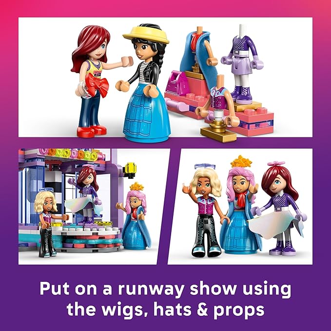 LEGO Friends Heartlake City Fashion Show Building Toy for Girls &amp Boys - Pretend Play Set for Kids Ages 7+ - W/Paisley Liann &amp Nova Minidolls &amp Accessories - Gift Idea for Birthdays - 42