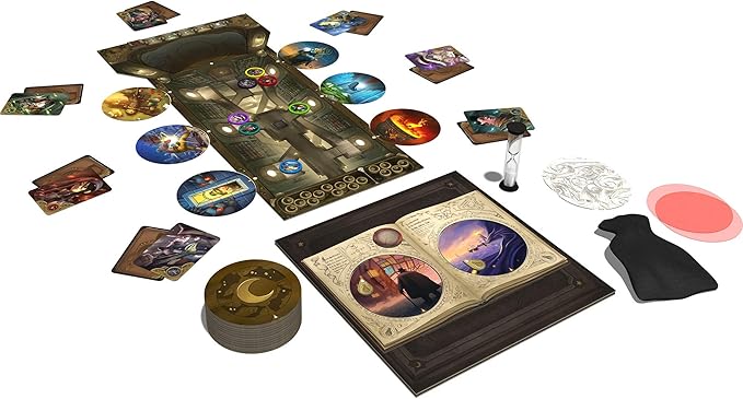 Obscurio Board Game - Navigate The Sorcerer's Library in This Intriguing Game! Cooperative Game for Kids and Adults Ages 10+ 2-8 Players 45 Minute Playtime Made by Libellud