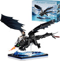 JOJO&ampPeach Night Dragon Building Sets for Boys Aged 10+ Buildable Toy Kit for Home Décor &amp Display Birthday Gift for Teens Adults Girlfriend Mom Wife(940 Pieces)