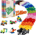 Lekebaby Classic 1546 Pieces Building Bricks with 46PCS Wheel Accessory Kit Basic Brick Set for Kids Creative Play Compatible with All Major Brands Educational Toy for Boys Girls 6 Years Old and Up