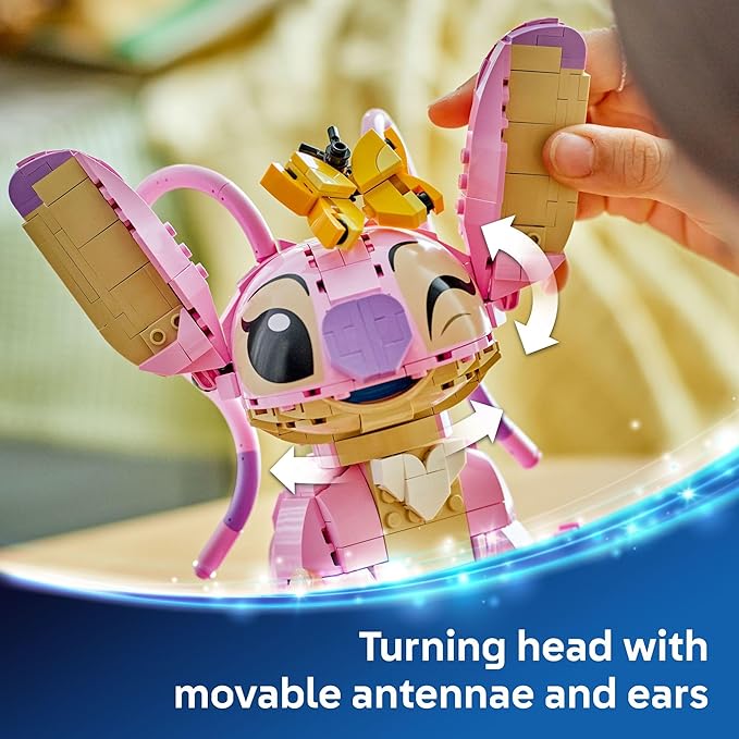 LEGO Disney Angel Lilo &amp Stitch Kids Toy - Room Decor and Building Set for Girls and Boys Ages 9+ - Birthday Gift Idea for Young Fans Who Love Stitch Stuff and Learning Toys - 43257