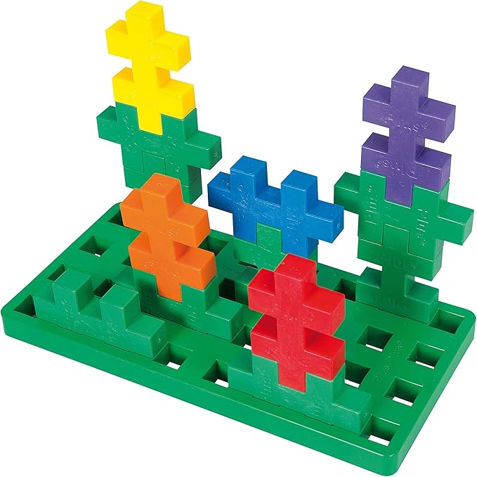 PLUS PLUS Learn to Build Big Building Toys Set for Toddlers and Preschoolers Stem Toys for 3+ Year Old 60 Interlocking Blocks - Basic