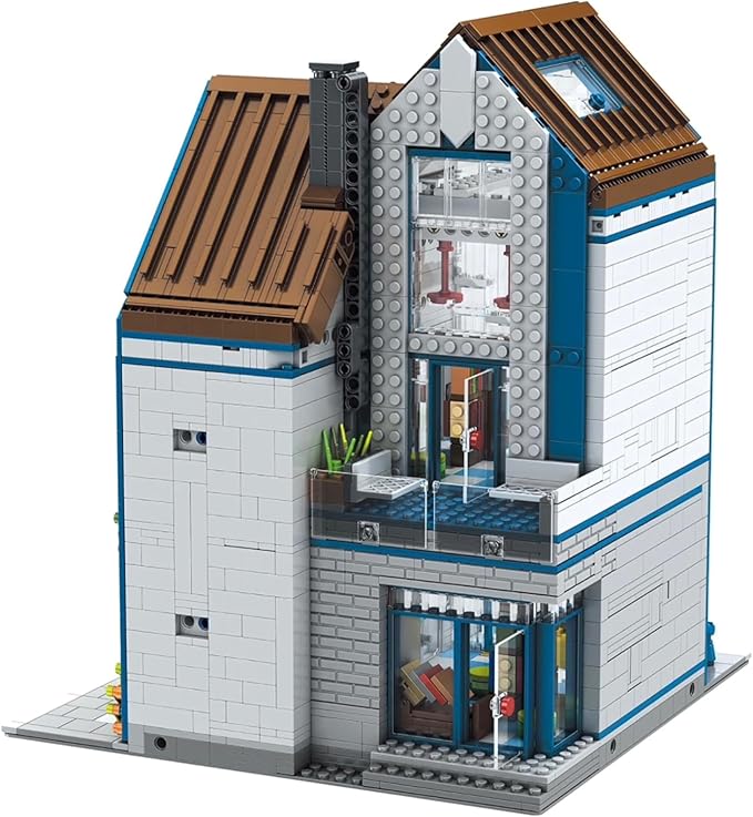 General Jim's Modern Library Glass Modular Building Blocks Set