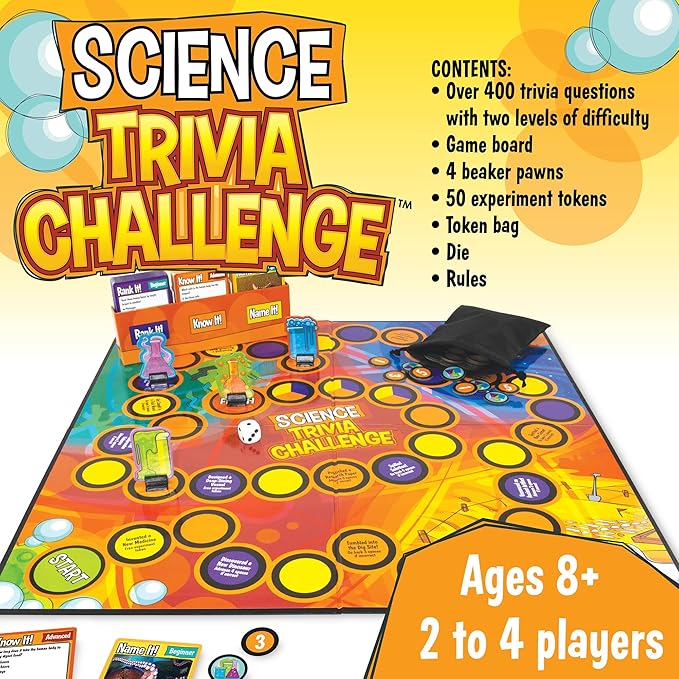 MindWare Science Trivia Challenge Game – Educational &amp Fun Game for Families &amp Kids Ages 7 &amp Up