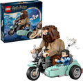 LEGO Harry Potter Hagrid &amp Harry's Motorcycle Ride Building Toy - Kids Motorcycle Toy for Boys and Girls Harry Potter Fans Ages 9+ - Gift Idea for Birthdays - 76443
