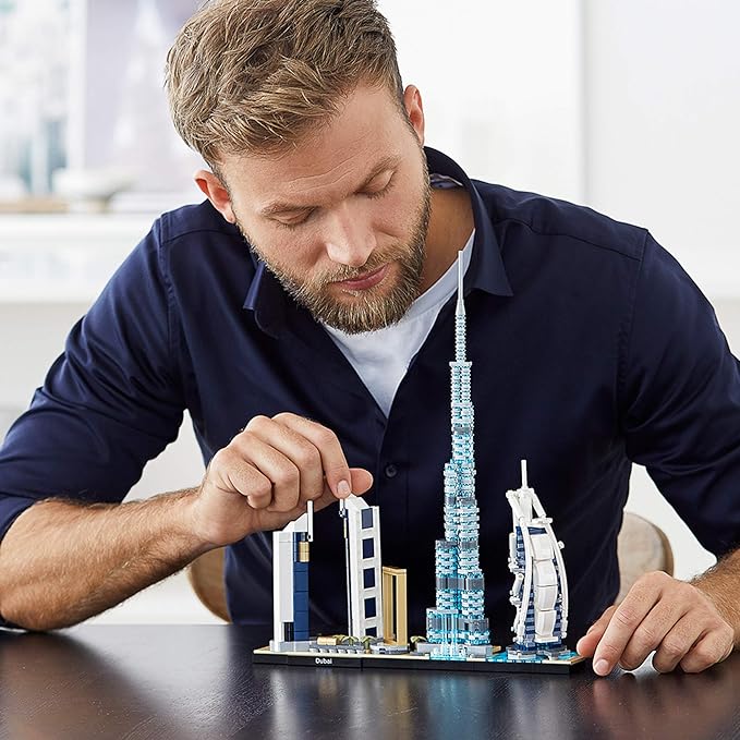 LEGO Architecture Skylines: Dubai 21052 Building Kit Collectible Architecture Building Set for Adults (740 Pieces)