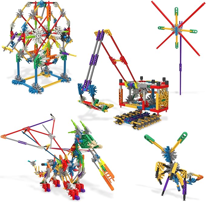 KNEX 80 Model Deluxe Set with Reusable Bag - STEM Building Kit Kid Construction Creative Play Toy‚ Ages 8+