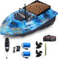 Bait BoatRC Bait Boat2.4G 546yd Remote Control with 4.4lbs Capacity Dual 5200mAh Batteries ABS Heavy-Duty Hull Brushless Motors &amp Night LED