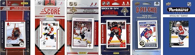 C&ampI Collectables NHL Florida Panthers Men's 6 Different Licensed Trading Card Team Sets White