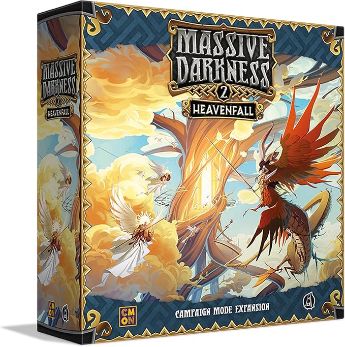 Massive Darkness 2 Heavenfall Board Game Expansion | Tabletop Miniatures Game | Cooperative Strategy Game for Adults and Teens | Ages 14+ | 1-6 Players | Average Playtime 60 Minutes | Made by CMON