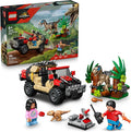 LEGO Jurassic World Raptor Off-Road Escape Dinosaur Toy - Building Playset with Dinosaur Action Figures Jurassic World Toy for Boys &amp Girls Ages 6+ - Gift Idea for Birthdays - 76972