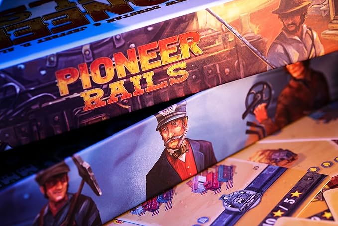 Pioneer Rails Base Game by Dranda Games Strategy Board Game for 1 to 80 Players and Ages 12+