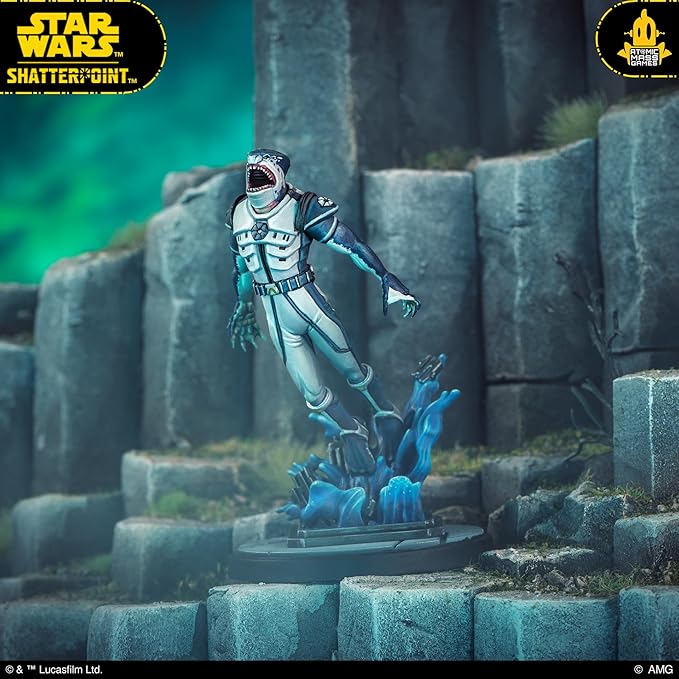 Asmodee Star Wars Shatterpoint Terror from Below SQUAD PACK - Includes Riff Tamson Nossor Ri &amp Aqua Droids Tabletop Miniatures Strategy Game for Kids and Adults Ages 14+ 2 Players 90 Min Play