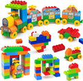 150 Pcs Classic Building Blocks Set for Toddlers 3-6 Large Building Bricks Train Educational Toy STEM Toys Compatible with Major Brands Gift for Kids