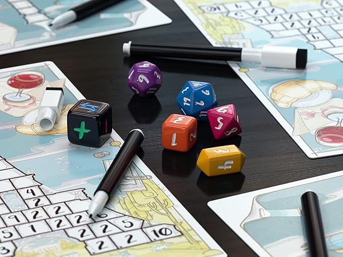 Roll to The Top - Journeys Base Game - Roll-and-Write Baord Game - 1 to 6 Players - 20 Minutes Play Time (Roll to The Top: Journeys (Base Game))